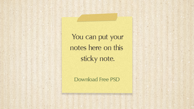 Sticky Notes PSD