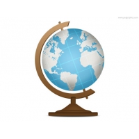 School Globe, Geography Icon (PSD)