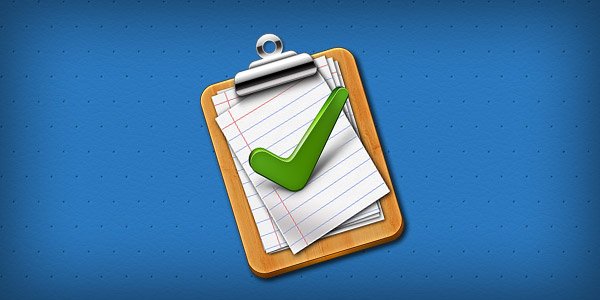 Tick Mark Approved Clipboard Icon (PSD)