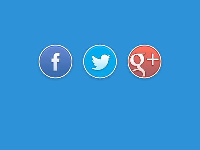 Rounded Social Buttons