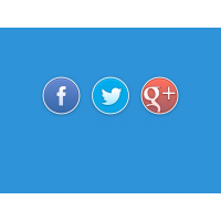 Rounded Social Buttons