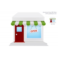Online Store Icon (PSD)