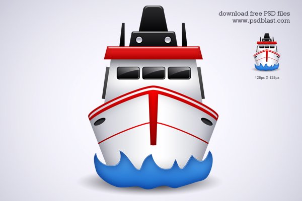 Free Shipping Transport Icon (PSD)