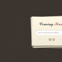 Free Coming Soon Page PSD Template