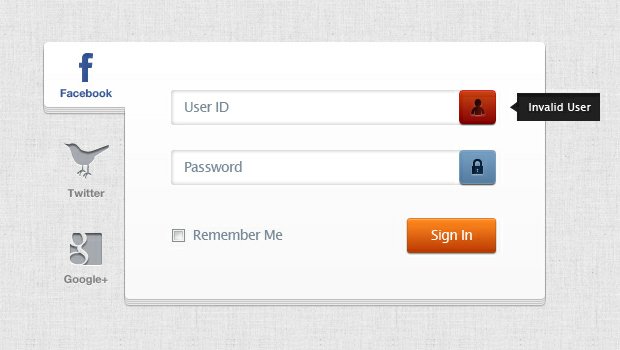 Login Web Page Template