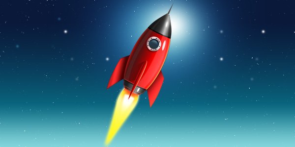 Space Rocket Icon (PSD)