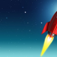 Space Rocket Icon (PSD)