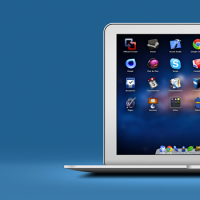 Fully Layered Macbook Air (PSD)