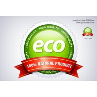 Eco Friendly Seal Icon (PSD)