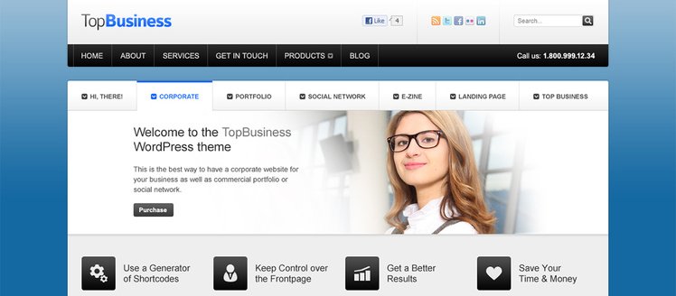 Top Business Website PSD Templates