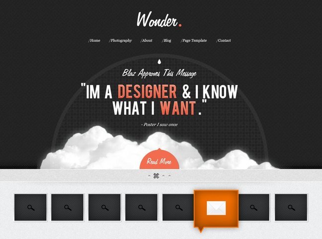 Wonder Free PSD Template