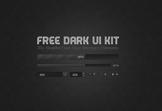 Free Dark UI Kit