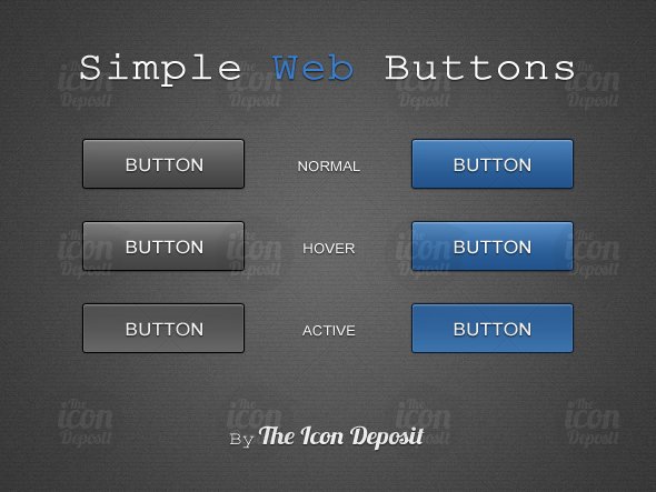 Simple Web Buttons - pafpic