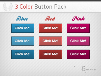 3 Color Button Pack