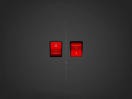 Red on / Off switch