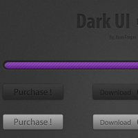 Dark UI Element Set
