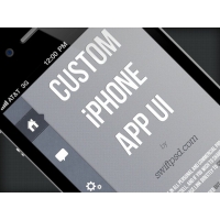 Custom iPhone App UI PSD
