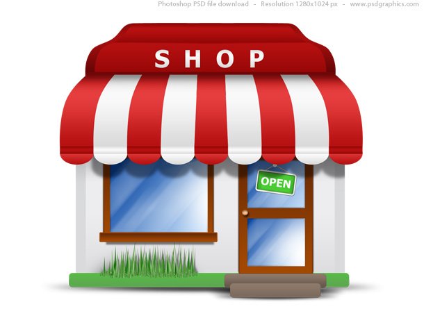 Small Store Icon (PSD)