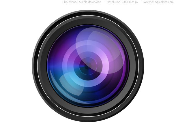 PSD Camera Lens Icon