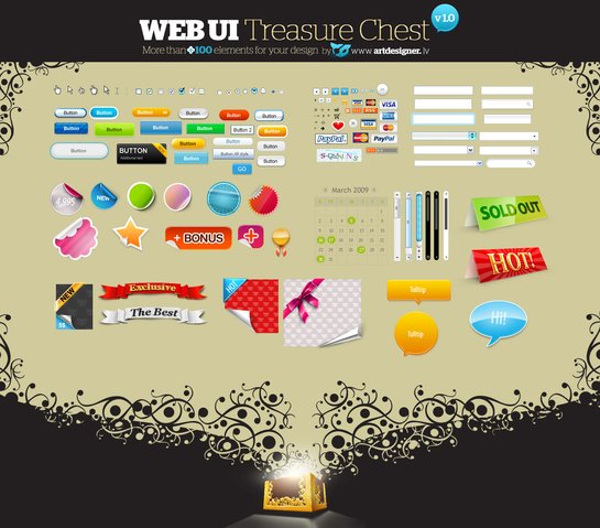 WEB UI Treasure Chest v 1.0