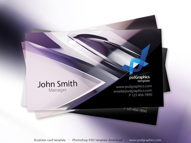 Abstract Hi-tech Design, Business Card Template