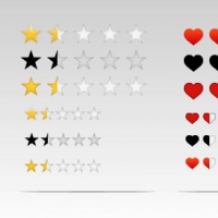 Free PSD Rating Elements and Icons