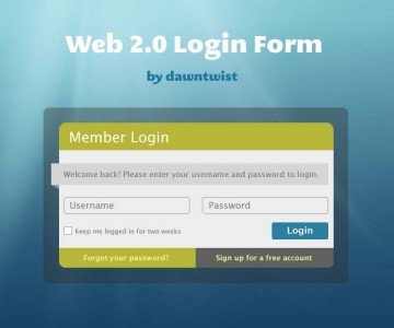 Web 2.0 Login Box