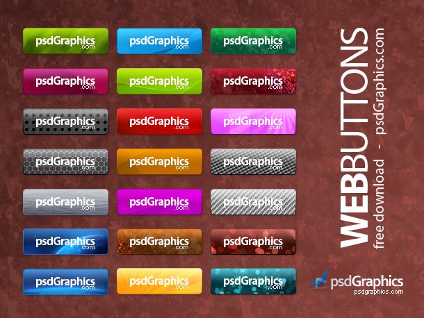 Photoshop PSD Web Buttons