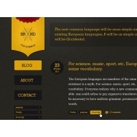 Site Template Dark And Yellow