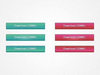 Minimal Download Buttons PSD