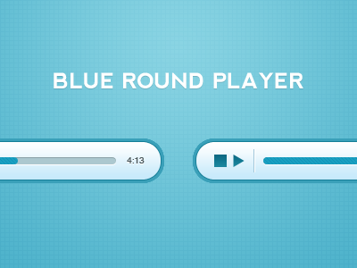 Blue Round Player