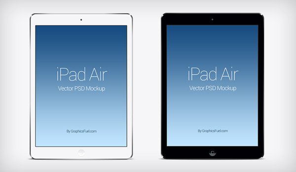 iPad Air PSD Mockup