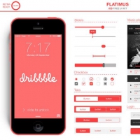 Flatimus iOS Free UI Kit