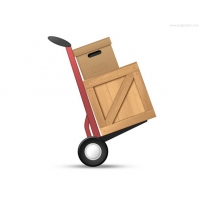 Loaded Hand Truck Icon (PSD)
