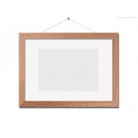 Wooden Photo Frame Template (PSD)