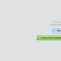 Apple iPhone Chat Bubbles (PSD)