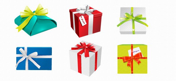 Holiday PSD Gift Boxes