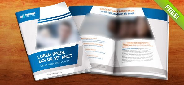 Free PSD Booklet Template - 8 Pages