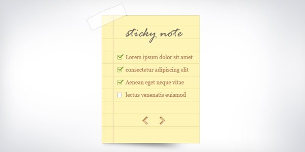 Sticky Note And Notepaper PSD