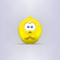 Sad Little Chick Vector Icon