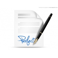 Signing Contract Icon (PSD)