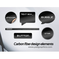 Carbon Fiber Web Design Elements