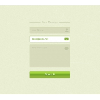 Green Contact Form (PSD)