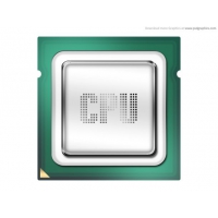Computer Processor, CPU Icon (PSD)