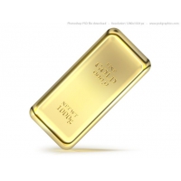 Gold Bullion Bar PSD Icon
