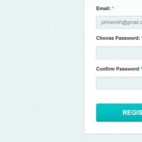 Clean & Simple Signup Form (PSD)