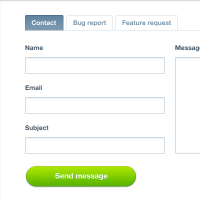 Contact Form with Tabs