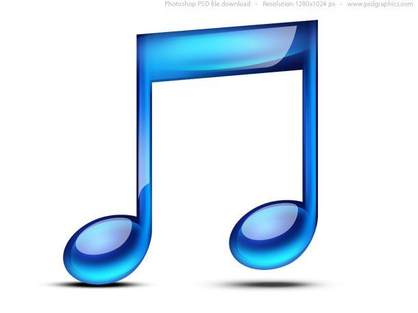 Music Note Icon (PSD)