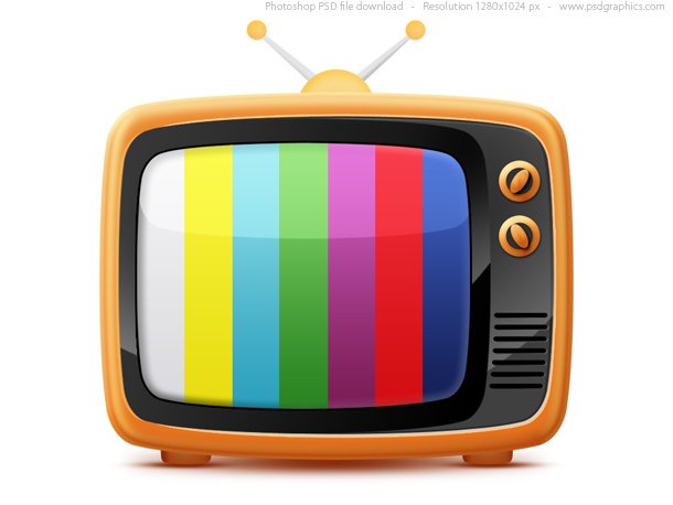 Retro TV Icon (PSD)