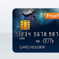 Free PSD Credit Card Template